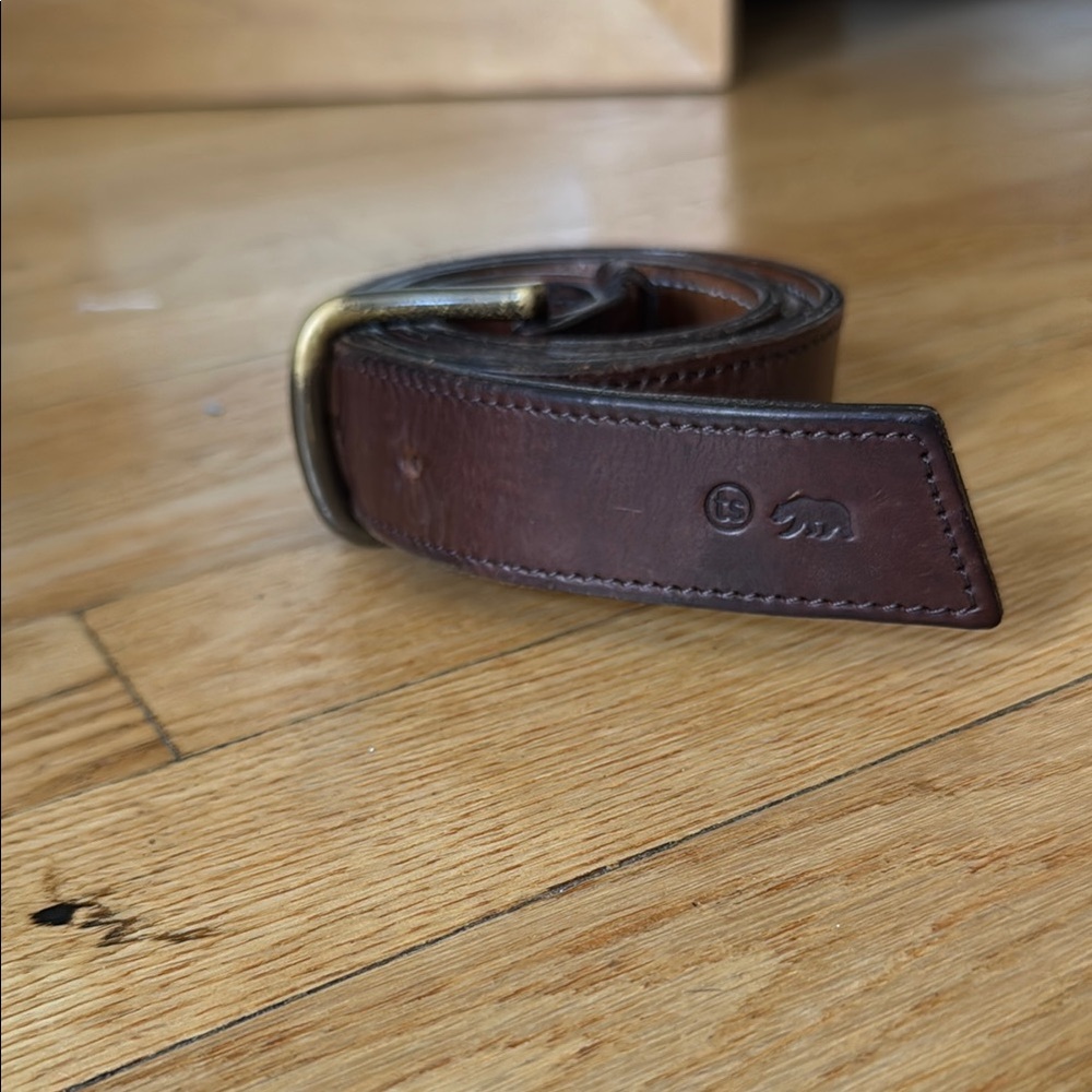 Taylor Stitch Brown Leather Belt